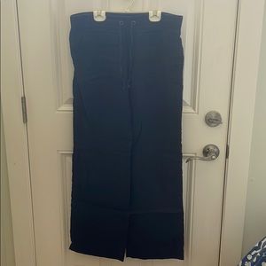 Athleta navy linen pants